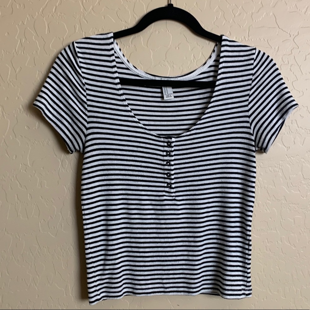 Striped Crop Top